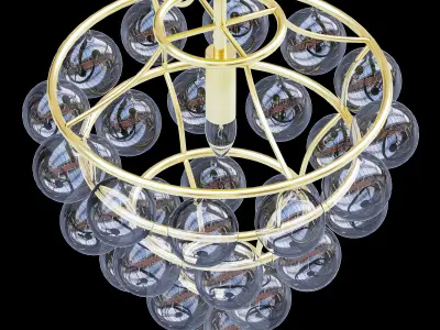 Currey and Company Astral Pendant 3D model