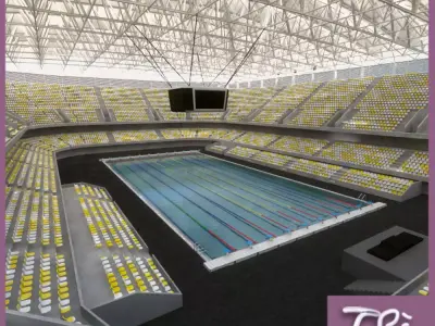 INDOOR OLIMPIC POOL II 3D model