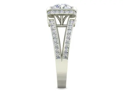 Women Ring  Render 3dm STL OBJ FBX Details 3D print model 339