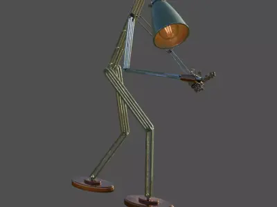 Lamphead Robot Character 3D model