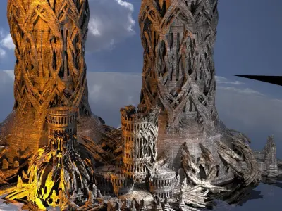 Elden Kingdoms Mordred Tower collection 2 3D model