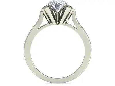 Women Wedding Engagement Ring 3D print model 3