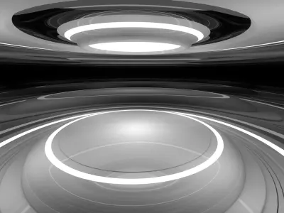 Sci Fi Room 3D model 10