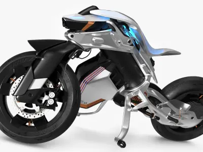  Yamaha MOTOROiD 2 Motorcycle Rigged for Maya 