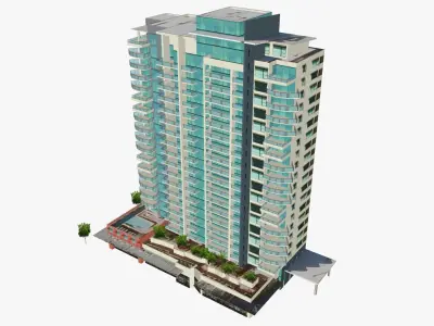 Mantra Broadbeach on the Park Low-poly 3D model