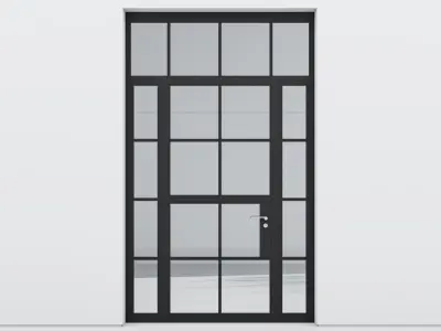 Aluminium door 165 3D model