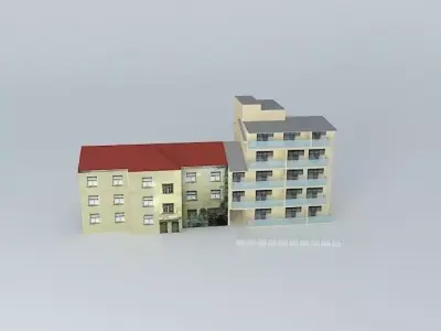 Riga, Senchu ​​street 7 9 Free 3D model