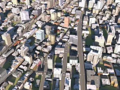 City 39 Low-poly 3D model