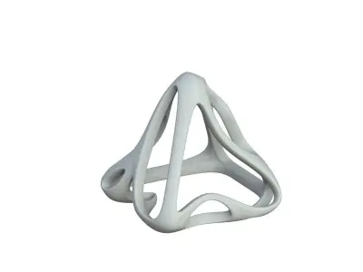 SciFi Cube Object No 58937 Low Poly Shape Low-poly 3D model