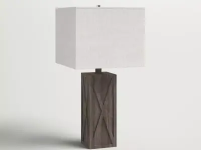 Miami Resin Table Lamp 3D model