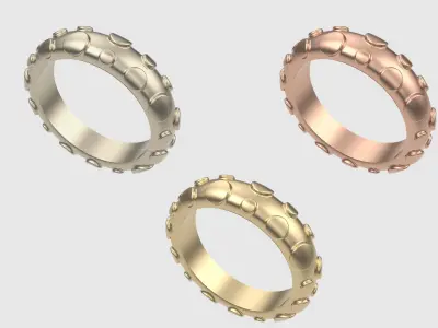 Modern Textured Ring JDBCo 3D print model