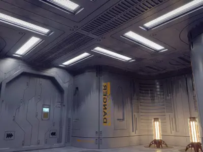 sci-fi set model and textures v4 3D model