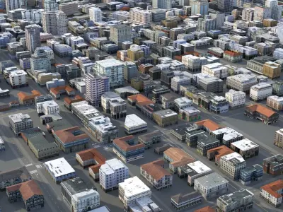 City 108 Low-poly 3D model