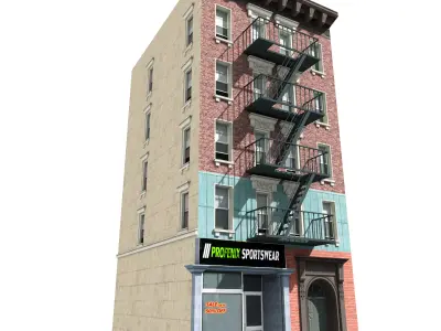 Nyc Building 01 Low-poly 3D model