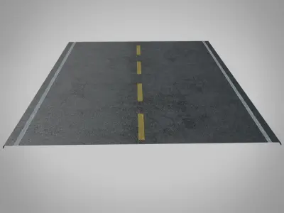 Asfalt Low-poly 3D model