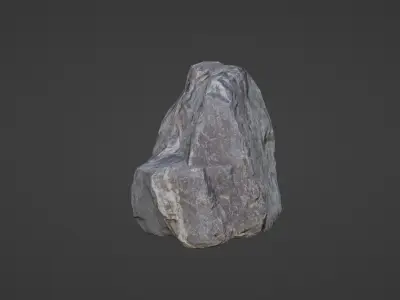 Rock Scan Low Poly Low-poly 3D model