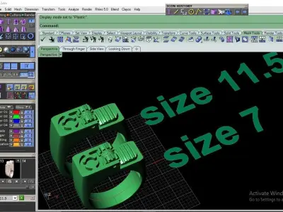 Lighter ring in jewellery 3D print model 3D print model