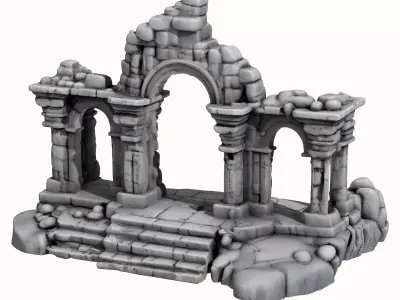 Ancient Ruins 9 3D print model
