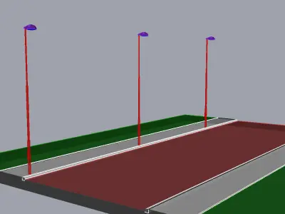 Street lamp 01 3D model