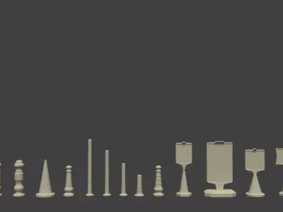 Plastic Pontoon and Direction Signboards Packet Free 3D model