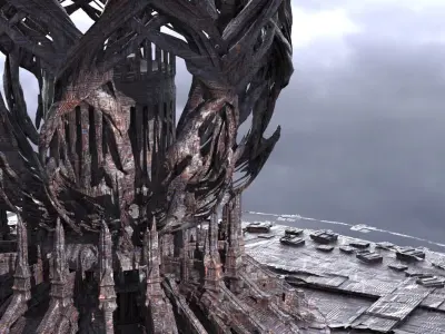 Dark Ages Cyclone temple 1 3D model