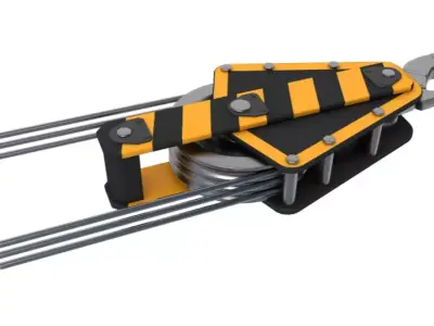 Crane Hook 3D model 4