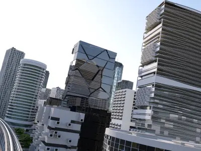 The city of the future Ext. 3D model
