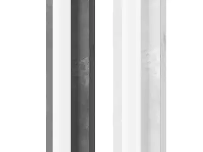 Rounded Corner Wall Lamp 3D model