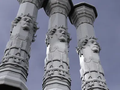 Angel Pillar 3 3D model