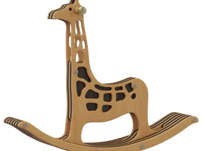 Home Concept Giraffe Rocking Chair 3D model