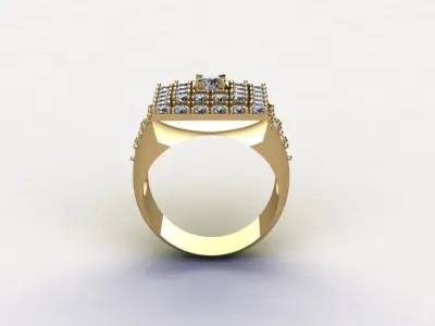 Man Ring 2020 popular Gold light in Asia cad file  R28 3D model