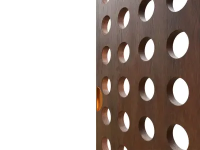 Interior door 3 Accordion 3D model