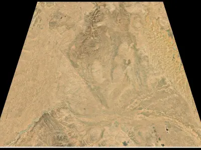 Mecca and the Red Sea coast of Saudi Arabia - tile n22 e42 3D model