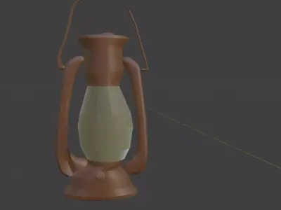 Lantern old fashioned 3D model purchase