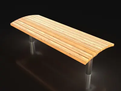 Urban Bench Set  Free 3D model