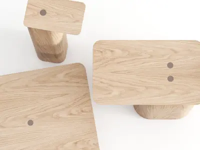 April Small Tables 3D model