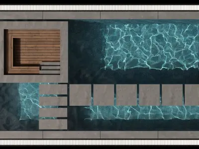 SWIMMING POOL NO72 A 3D model