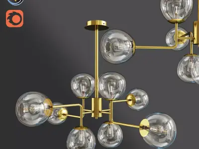 Maytoni Four Rod Lamp 3D model