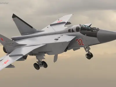  Mikoyan MiG-31 Supersonic Interceptor Aircraft 