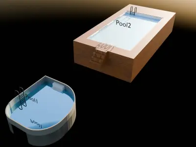 2 Swimming pool exterior 3D model