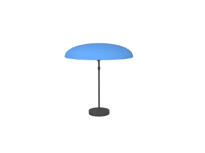 Garden Umbrella v1 009 Low-poly 3D model