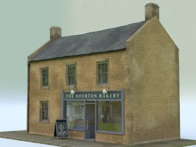 A Bakery Cottage 3D model