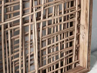 Branch decor frame 3D model