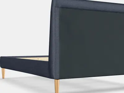 IDANAS Upholstered bed frame 3 Low-poly 3D model