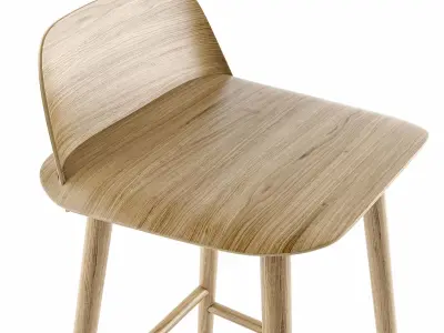 MUUTO Nerd Counter stool and Bar Stool 3D model