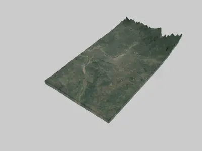 VIENTIANE City Low-poly 3D model