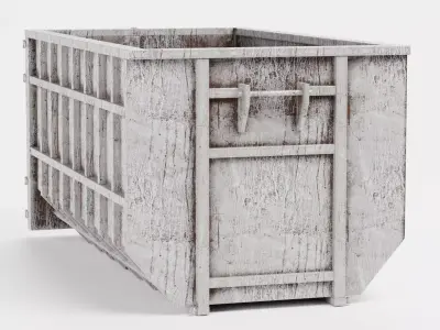 Skip V3 - Weathered Industrial Container 3D model