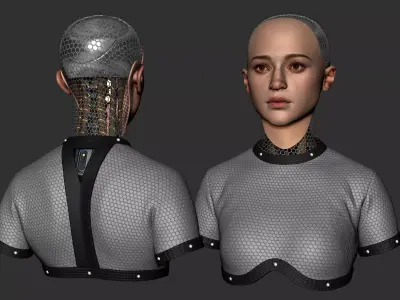 Ava - Alicia Vikander zbrush sculpt 3D model