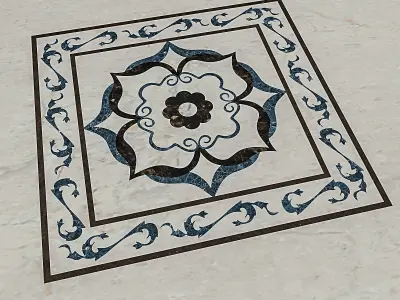 Marble Pattern Low-poly 3D model