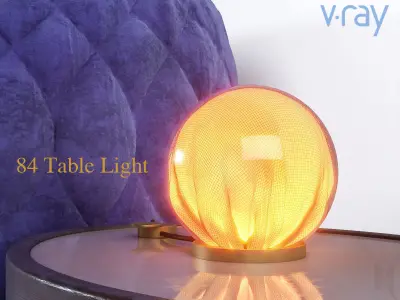 REDONDO BED - Kelly bed side table -84 Table Light 3D model